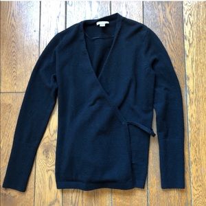 Loft Outlet Black Wrap Cardigan - Size Small